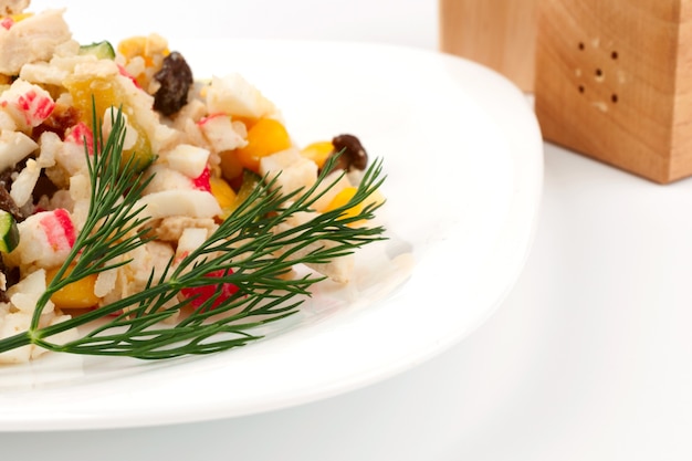 Pyszne danie na talerzu